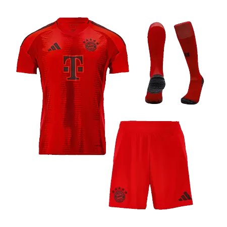 Bayern Munich Home Soccer Jersey Kit(Jersey+Shorts+Socks) 2024/25 - Soccerdeal