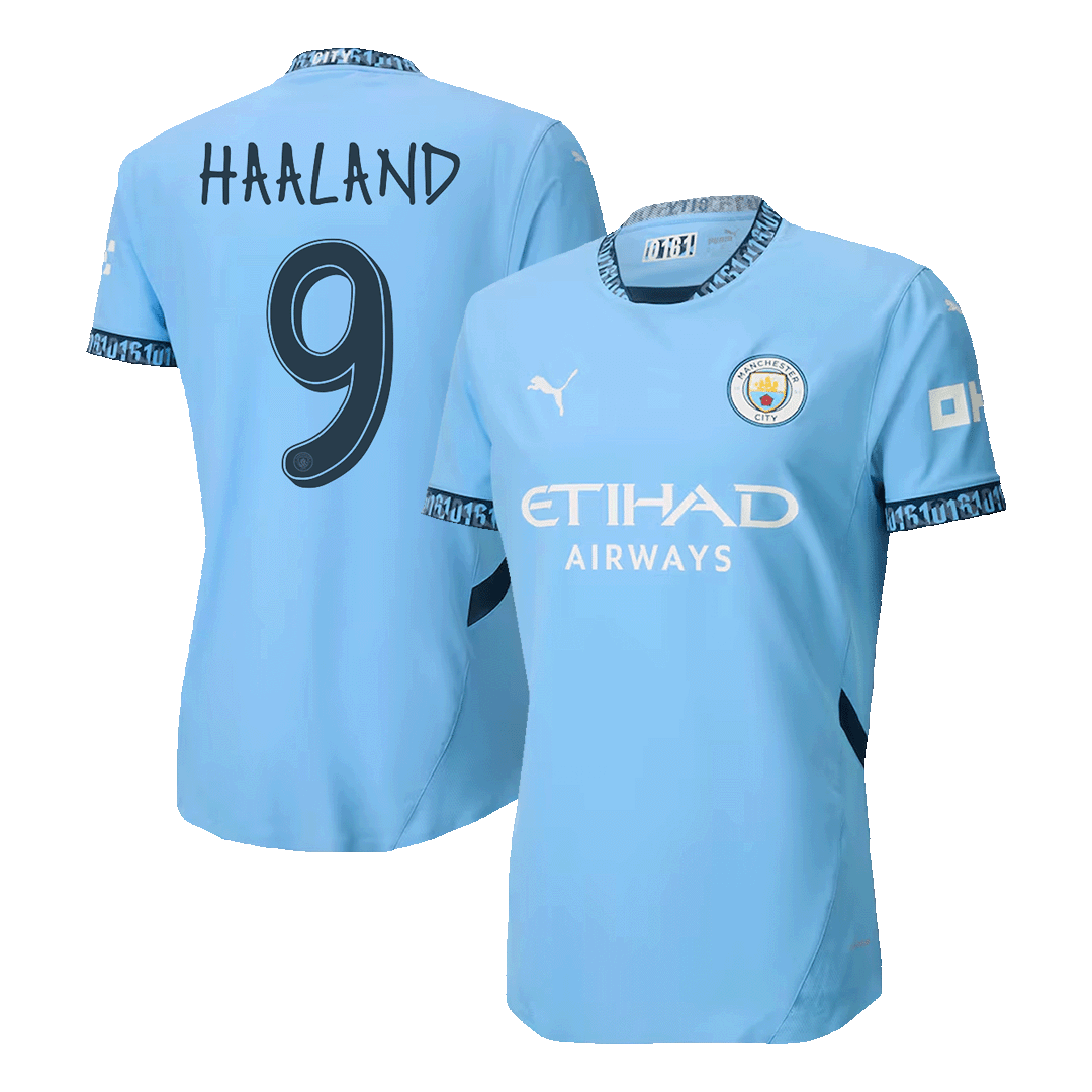 HAALAND #9 Manchester City Home Soccer Jersey - UCL Player Version - Soccerdeal