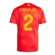 CARVAJAL #2 Spain Home Soccer Jersey Euro 2024 - Soccerdeal