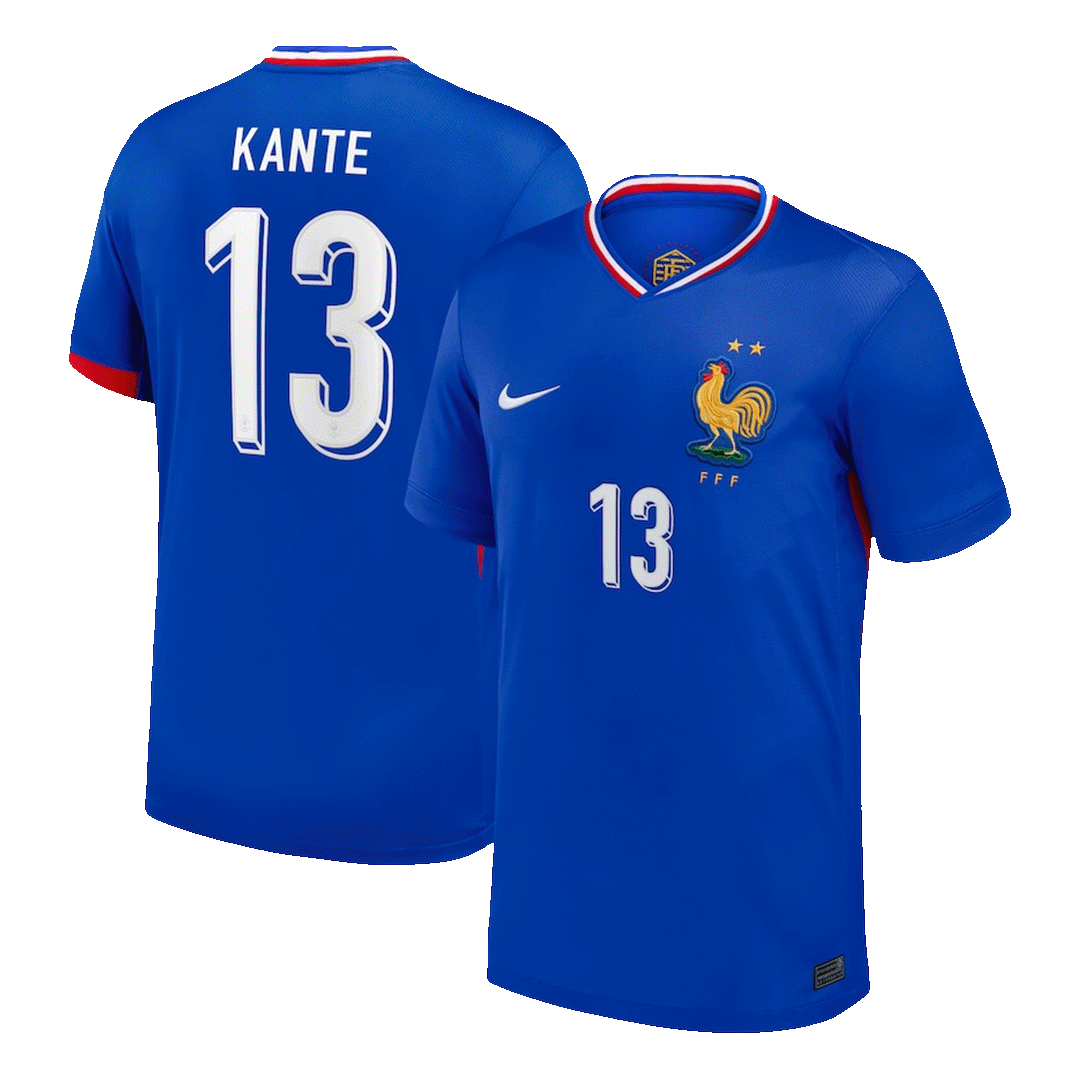 KANTE #13 France Home Soccer Jersey Euro - Soccerdeal