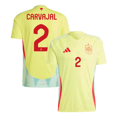 CARVAJAL #2 Spain Away Soccer Jersey Euro 2024 - Soccerdeal