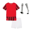 Kid's AC Milan Home Soccer Jersey Kit(Jersey+Shorts+Socks) 2024/25 - Soccerdeal