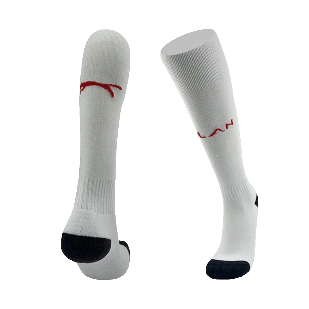 Kid's AC Milan Home Soccer Socks - Soccerdeal