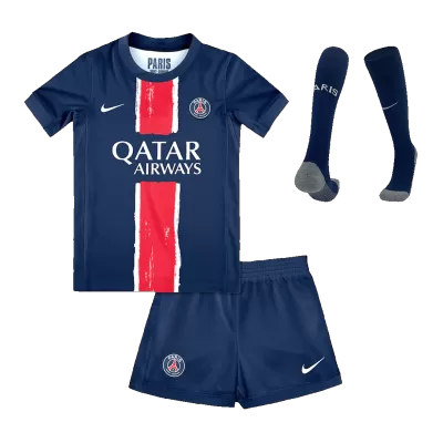 Kid's PSG Home Soccer Jersey Kit(Jersey+Shorts+Socks) 2024/25 - Soccerdeal