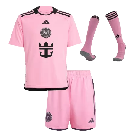 Kid's Inter Miami CF Home Soccer Jersey Kit(Jersey+Shorts+Socks) 2024 - Soccerdeal