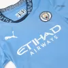 Kid's Manchester City Home Soccer Jersey Kit(Jersey+Shorts) 2024/25 - Soccerdeal