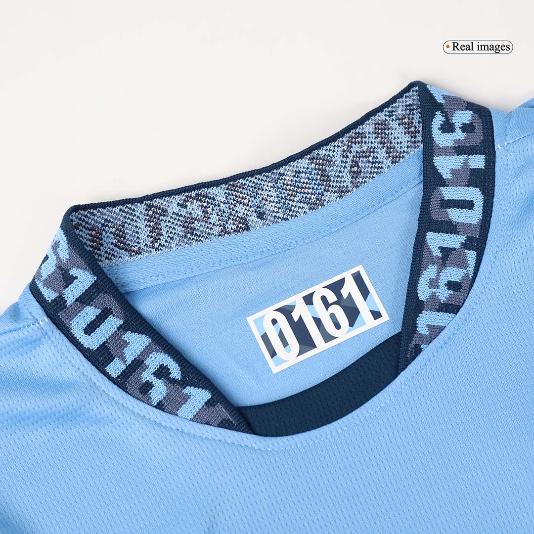 Kid's Manchester City Home Soccer Jersey Kit(Jersey+Shorts) - Soccerdeal