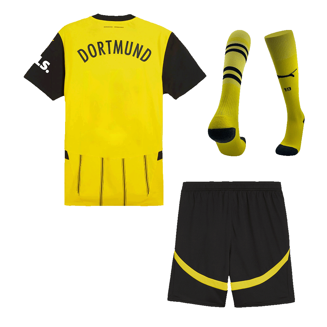 Borussia Dortmund Home Soccer Jersey Kit(Jersey+Shorts+Socks) - Soccerdeal