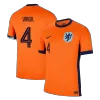 VIRGIL #4 Netherlands Home Soccer Jersey Euro 2024 - Soccerdeal