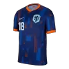 MALEN #18 Netherlands Away Soccer Jersey Euro 2024 - Soccerdeal
