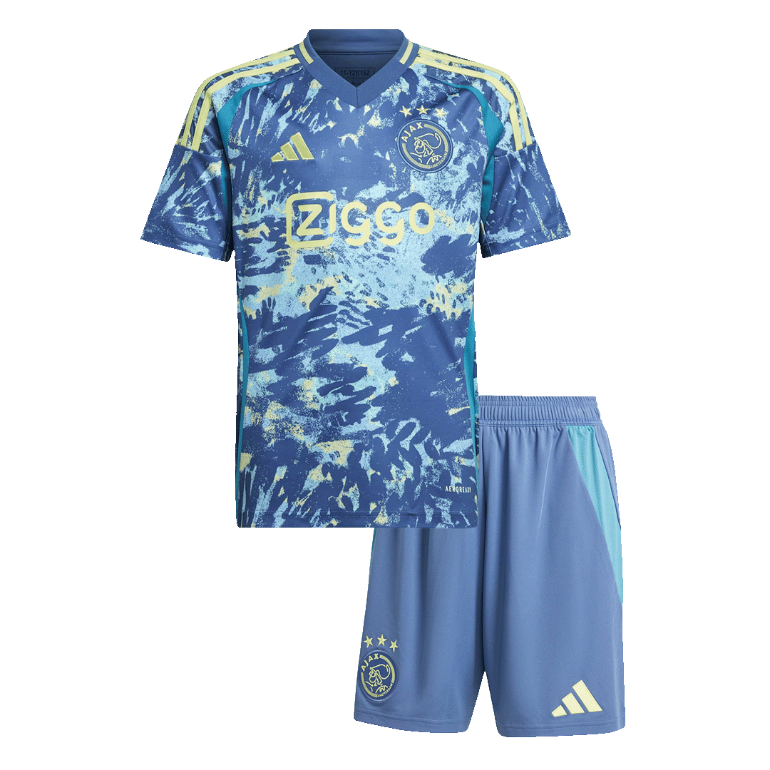 Kid's Ajax Away Soccer Jersey Kit(Jersey+Shorts) - Soccerdeal