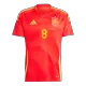FABIÁN #8 Spain Home Soccer Jersey Euro 2024 - Soccerdeal