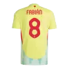 FABIÁN #8 Spain Away Soccer Jersey Euro 2024 - Soccerdeal