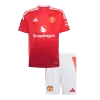 Kid's Manchester United Home Soccer Jersey Kit(Jersey+Shorts) 2024/25 - Soccerdeal