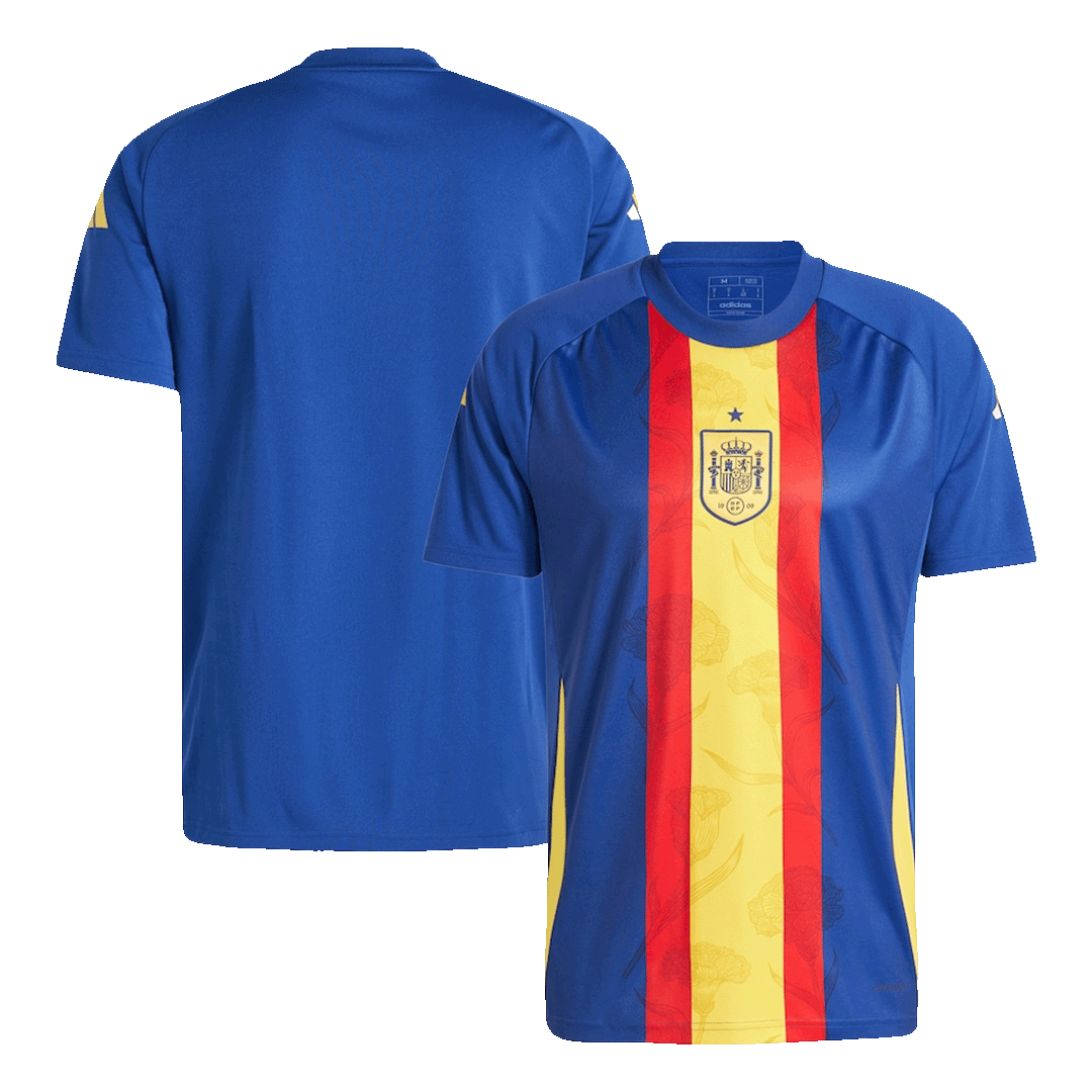 Spain Pre-Match Soccer Jersey Euro - Soccerdeal