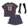 Kid's BELLINGHAM #10 England Away Soccer Jersey Kit(Jersey+Shorts+Socks) Euro 2024 - Soccerdeal