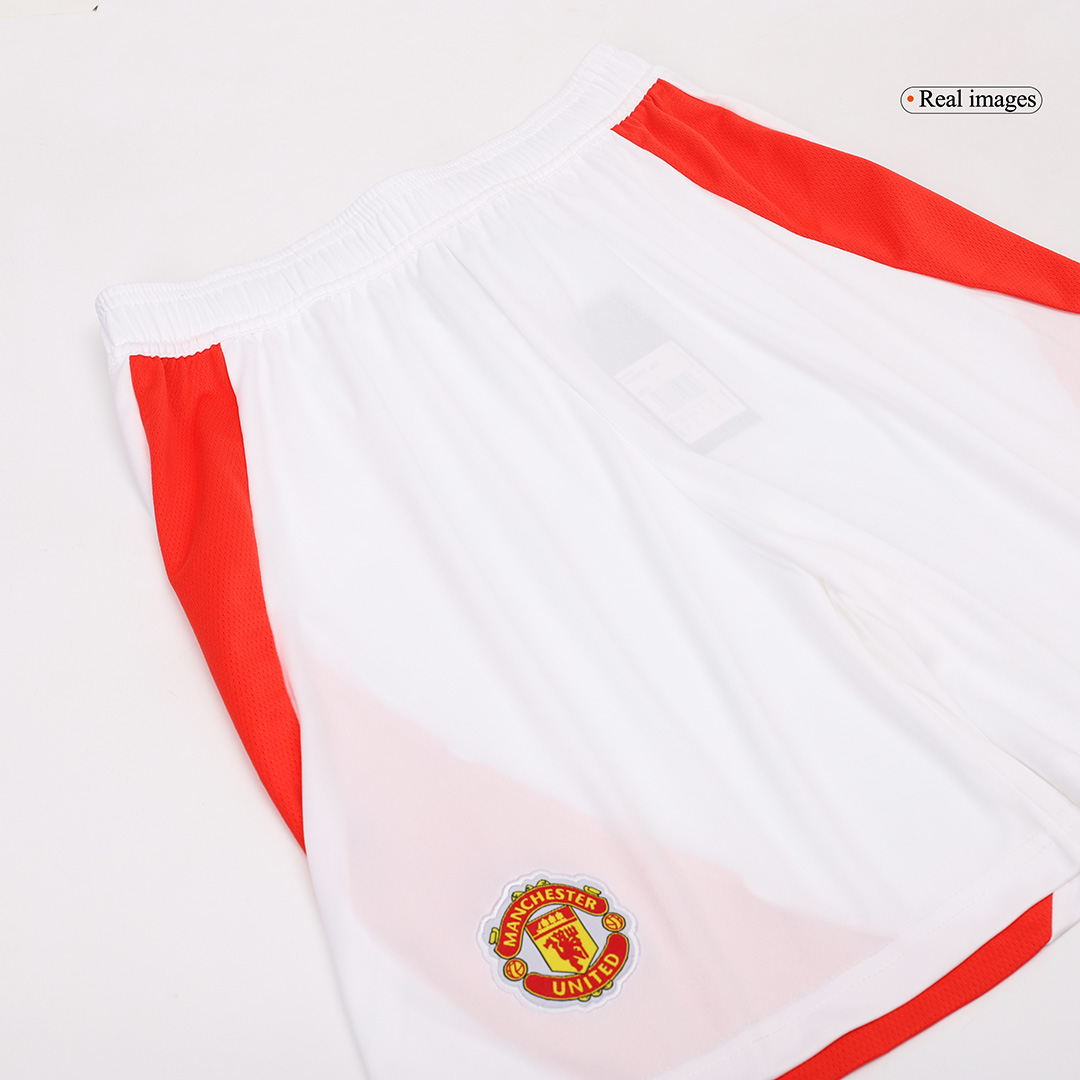 Manchester United Home Soccer Shorts - Soccerdeal