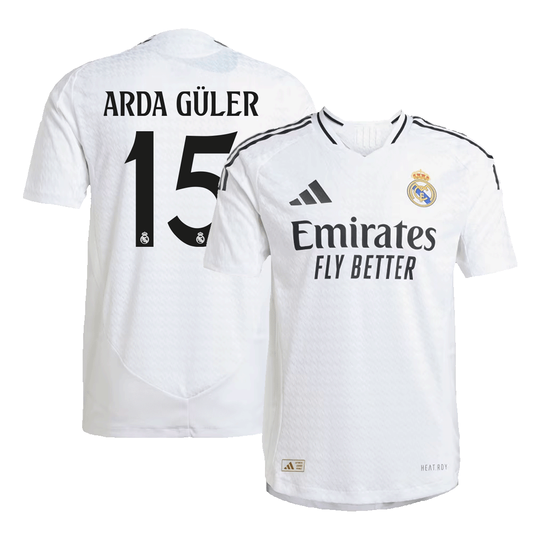 ARDA GÜLER #15 Real Madrid Home Soccer Jersey Player Version - Soccerdeal