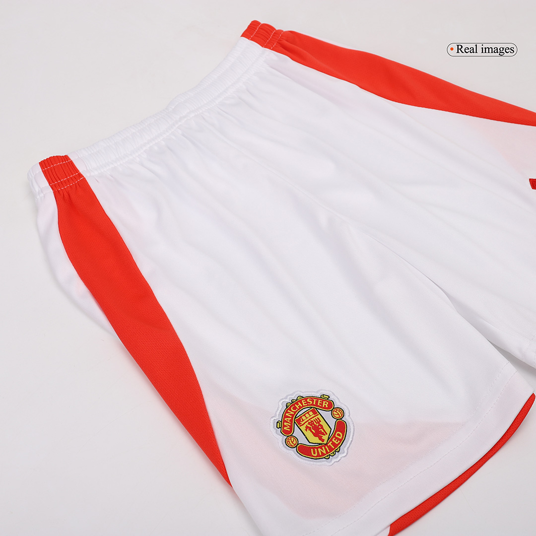 Kid's Manchester United Home Soccer Jersey Kit(Jersey+Shorts) - Soccerdeal