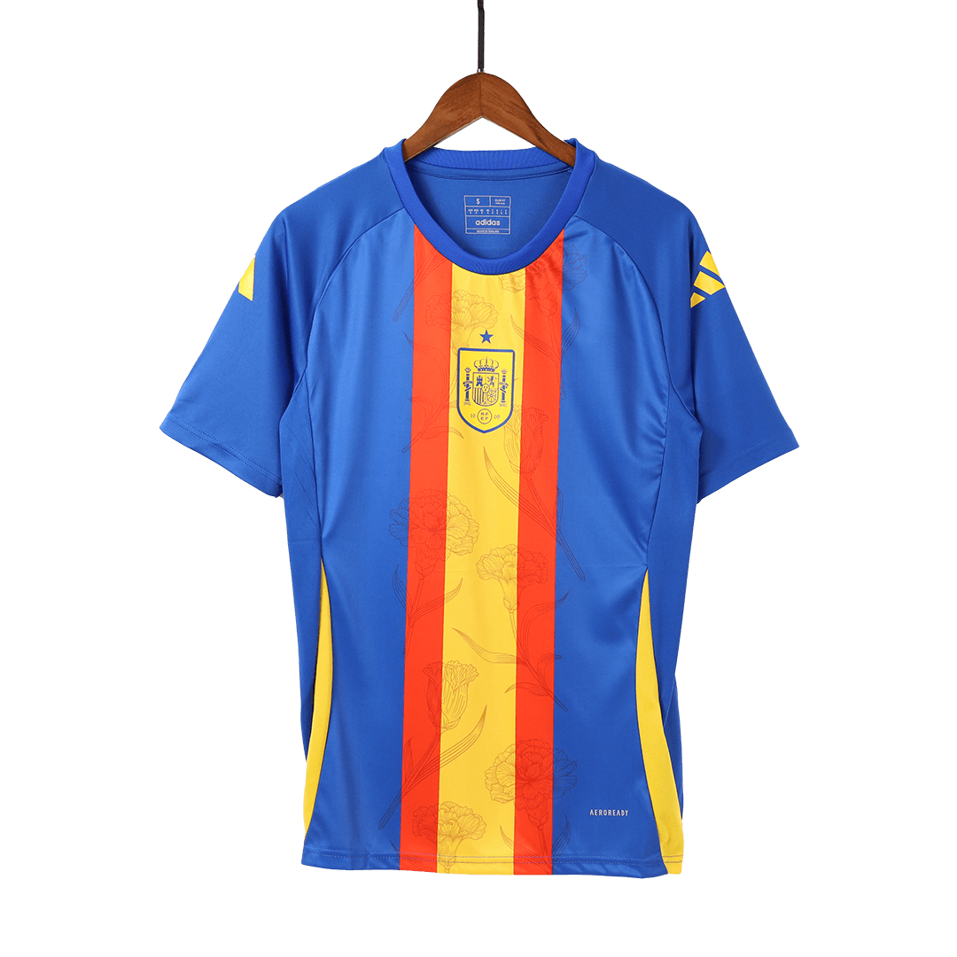 Spain Pre-Match Soccer Jersey Euro - Soccerdeal