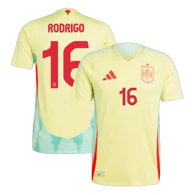 Authentic RODRIGO #16 Spain Away Soccer Jersey Euro 2024 - Soccerdeal