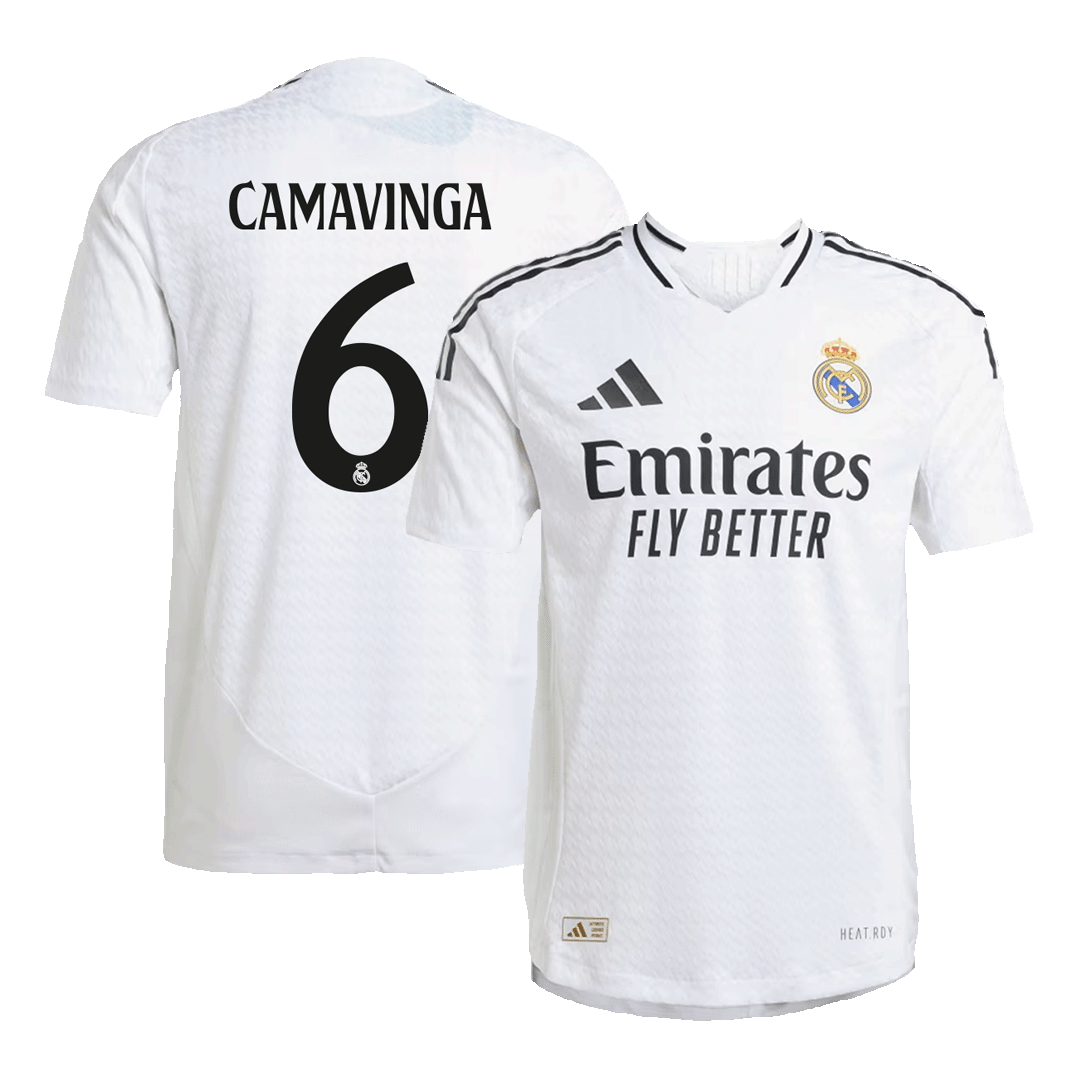 CAMAVINGA #6 Real Madrid Home Soccer Jersey Player Version - Soccerdeal