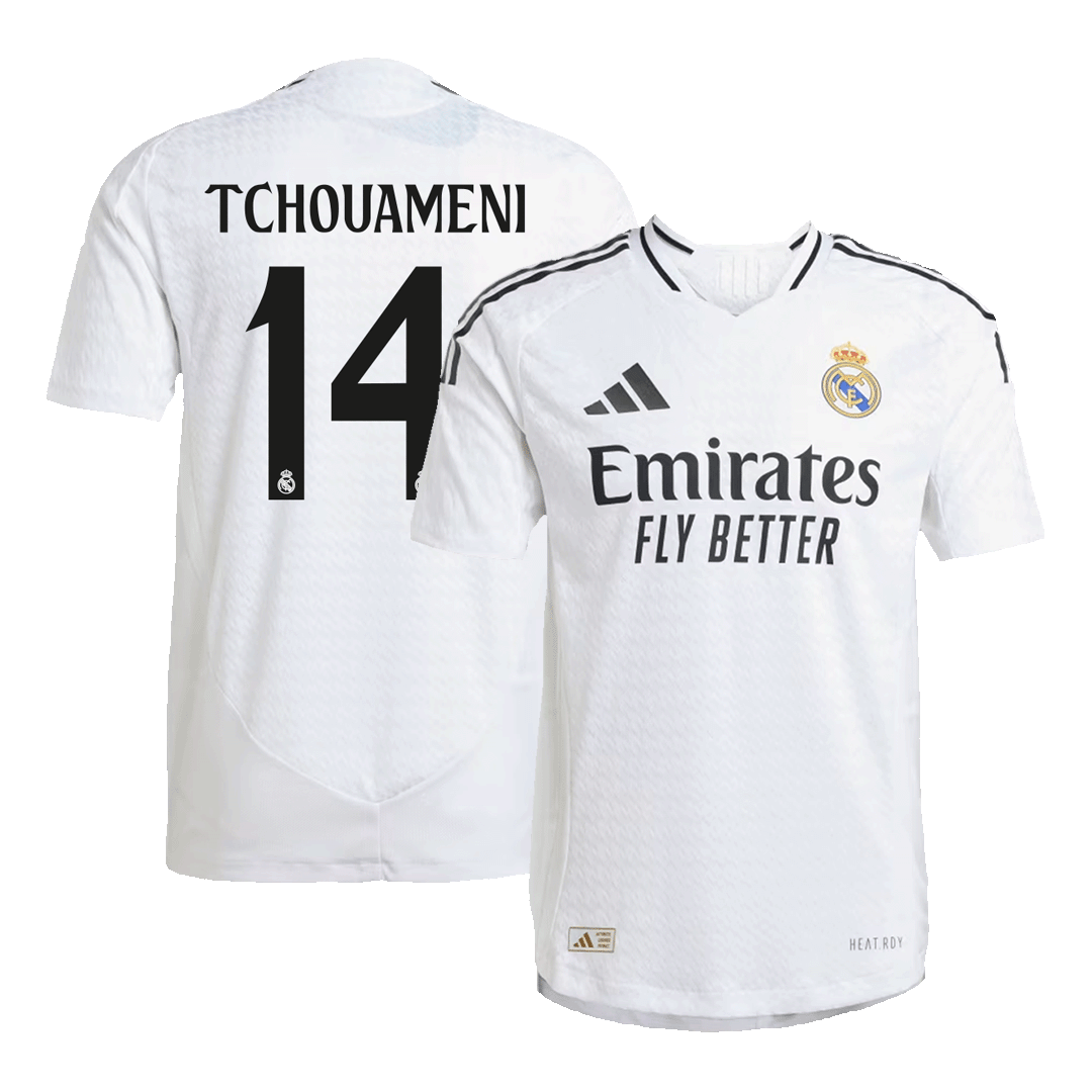TCHOUAMENI #14 Real Madrid Home Soccer Jersey Player Version - Soccerdeal