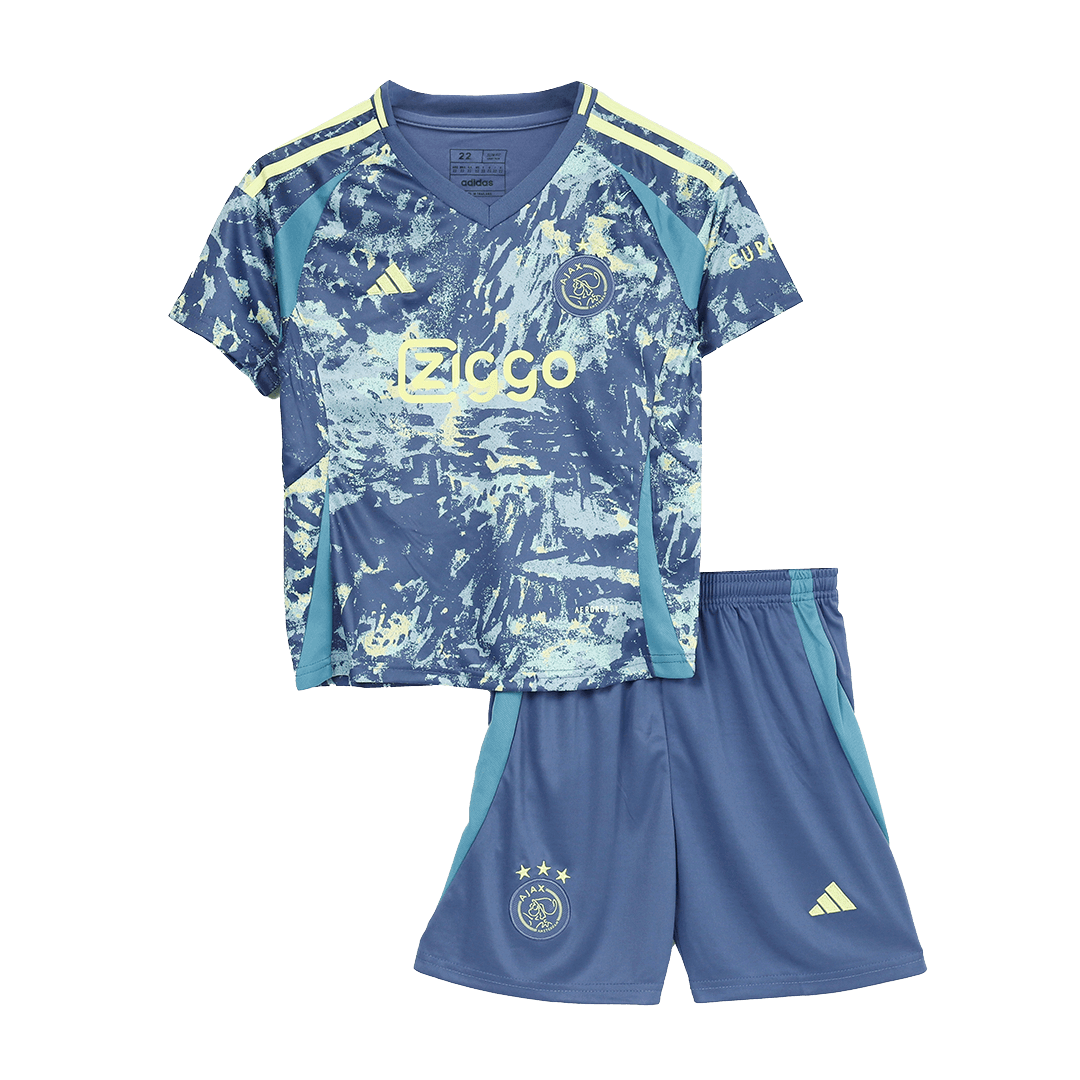 Kid's Ajax Away Soccer Jersey Kit(Jersey+Shorts) - Soccerdeal