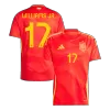 WILLIAMS JR. #17 Spain Home Soccer Jersey Euro 2024 - Soccerdeal