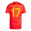 WILLIAMS JR. #17 Spain Home Soccer Jersey Euro 2024 - Soccerdeal