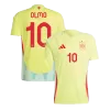 OLMO #10 Spain Away Soccer Jersey Euro 2024 - Soccerdeal