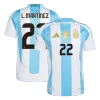 Authentic L.MARTÍNEZ #22 Argentina Home Soccer Jersey 2024 - Soccerdeal