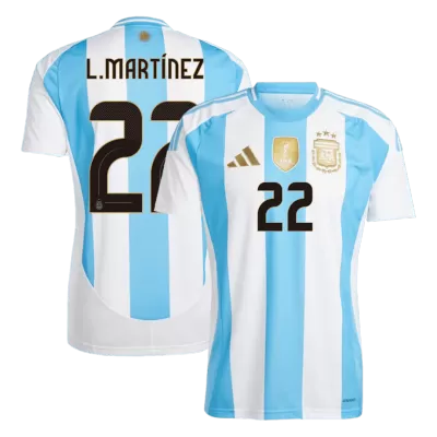 L.MARTÍNEZ #22 Argentina Home Soccer Jersey 2024 - Soccerdeal