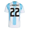 Authentic L.MARTÍNEZ #22 Argentina Home Soccer Jersey 2024 - Soccerdeal