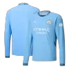 Manchester City Home Long Sleeve Soccer Jersey 2024/25 - Soccerdeal