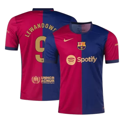LEWANDOWSKI #9 Barcelona Home Soccer Jersey 2024/25 - Soccerdeal