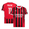 PULISIC #11 AC Milan Home Soccer Jersey 2024/25 - UCL - Soccerdeal