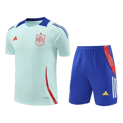 Spain Pre-Match Soccer Jersey Kit(Jersey+Shorts) Euro 2024 - Soccerdeal