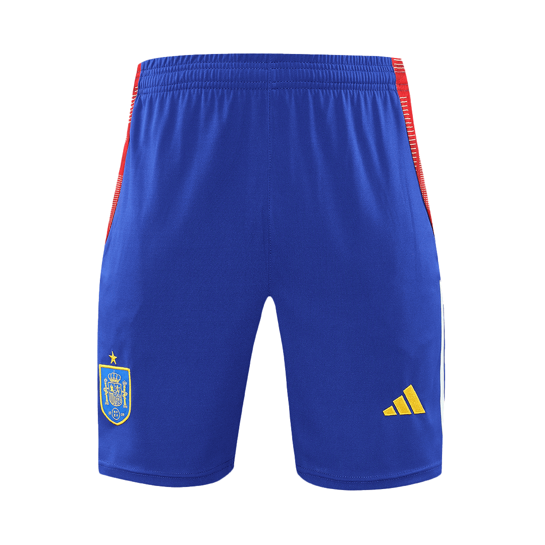 Spain Pre-Match Soccer Shorts Euro - Soccerdeal