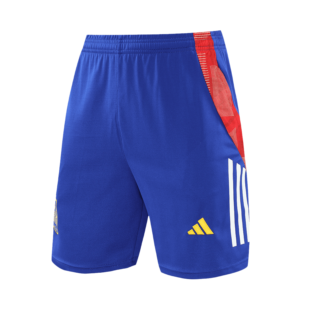 Spain Pre-Match Soccer Shorts Euro - Soccerdeal