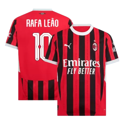 RAFA LEÃO #10 AC Milan Home Soccer Jersey 2024/25 - UCL - Soccerdeal
