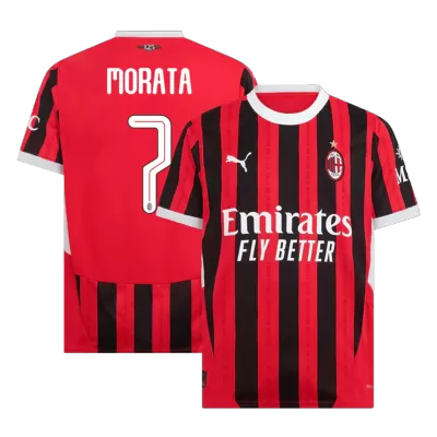 MORATA #7 AC Milan Home Soccer Jersey 2024/25 - UCL - Soccerdeal