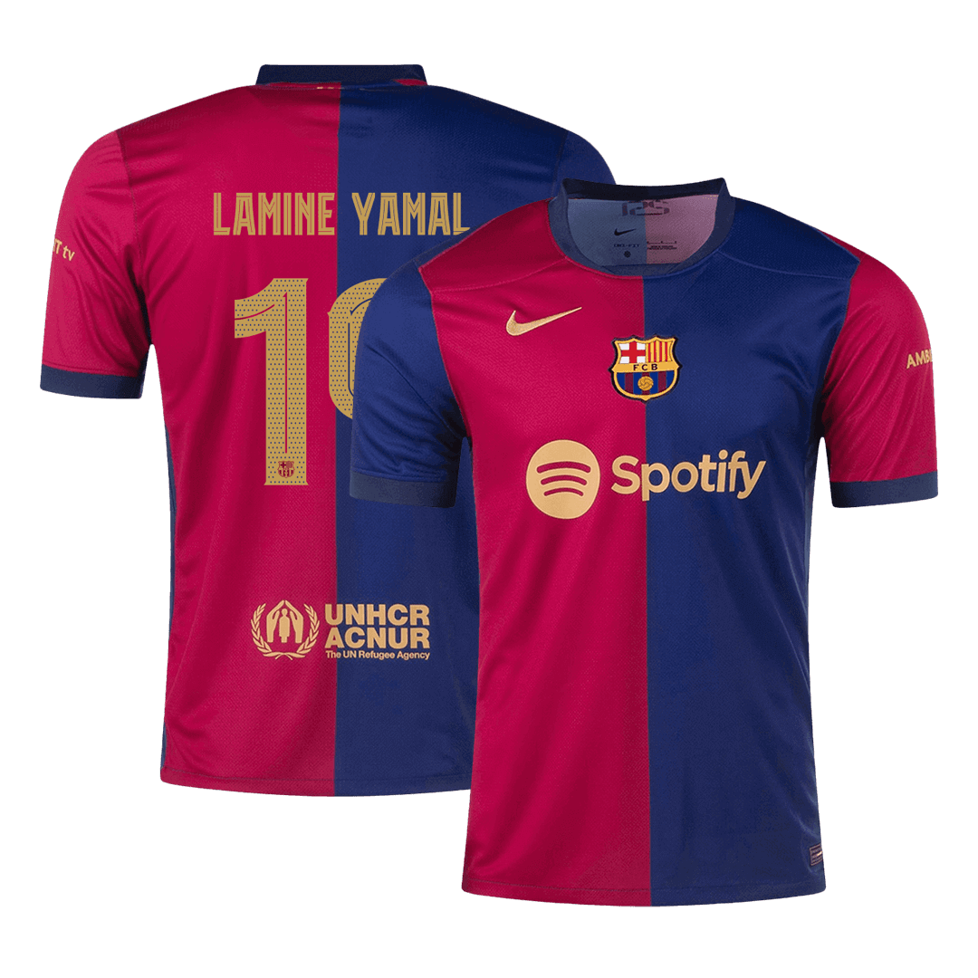 LAMINE YAMAL #19 Barcelona Home Soccer Jersey -UCL - Soccerdeal