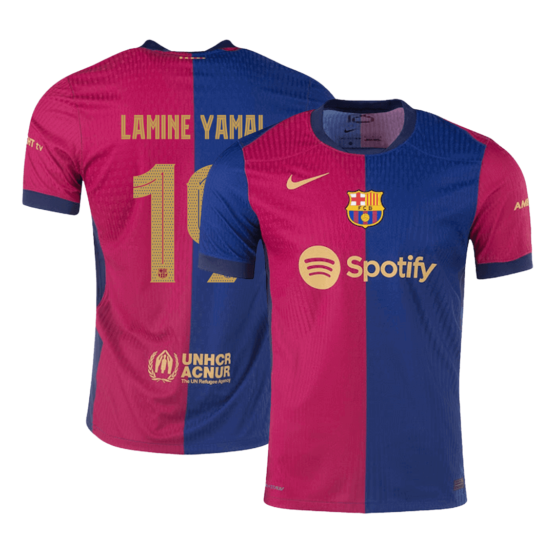 LAMINE YAMAL #19 Barcelona Home Soccer Jersey - UCL Player Version - Soccerdeal