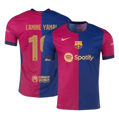 Authentic LAMINE YAMAL #19 Barcelona Home Soccer Jersey 2024/25  - UCL - Soccerdeal