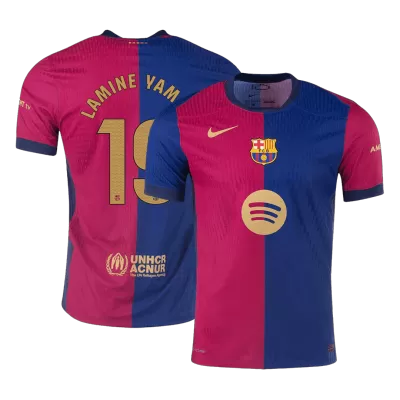 Authentic LAMINE YAMAL #19 Barcelona Home Soccer Jersey 2024/25 Spotify Logo Without Text - Soccerdeal