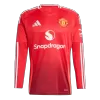 Manchester United Home Long Sleeve Soccer Jersey 2024/25 - Soccerdeal