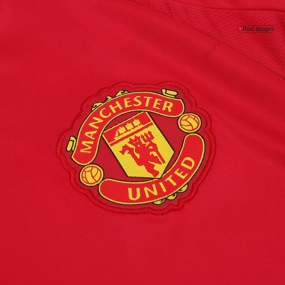 Manchester United Home Long Sleeve Soccer Jersey - Soccerdeal