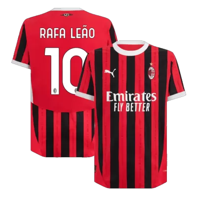 Authentic RAFA LEÃO #10 AC Milan Home Soccer Jersey 2024/25 - Soccerdeal