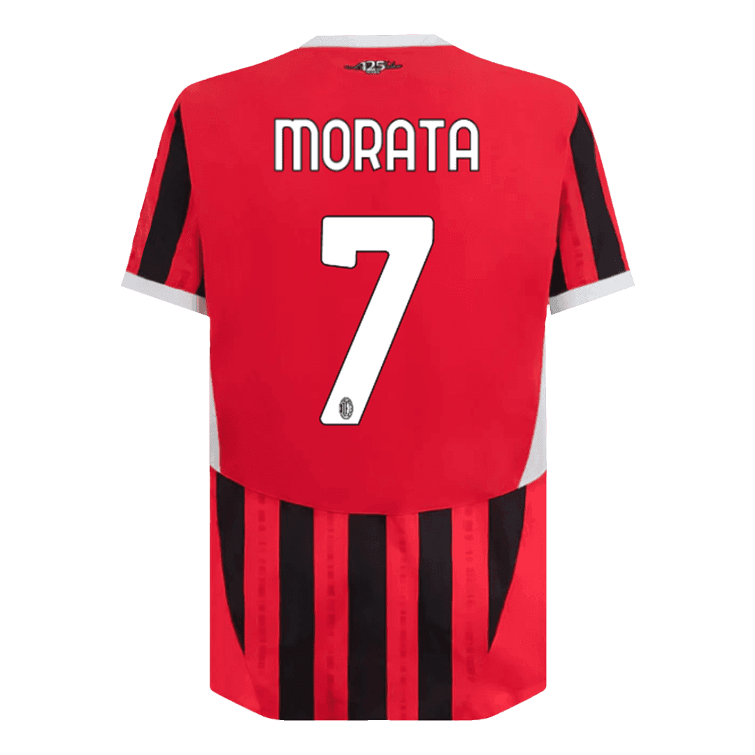 Authentic MORATA #7 AC Milan Home Soccer Jersey - Soccerdeal